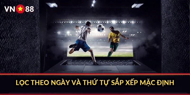 Lọc theo ngày và thứ tự sắp xếp mặc định